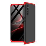 For OPPO Realme 6 Pro GKK Three Stage Splicing Full Coverage PC Protective Case(Black Red)