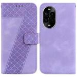 For Huawei nova 13 Pro Seven-shaped Embossed Leather Phone Case(Purple)