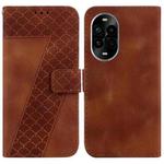 For Huawei nova 13 Pro Seven-shaped Embossed Leather Phone Case(Brown)