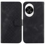 For Huawei nova 14 Seven-shaped Embossed Leather Phone Case(Black)
