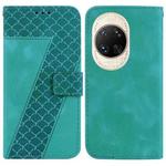 For Huawei nova 14 Ultra Seven-shaped Embossed Leather Phone Case(Green)