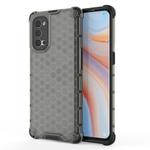 For OPPO Reno4 Pro 5G Shockproof Honeycomb PC + TPU Protective Case(Black)