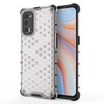 For OPPO Reno4 Pro 5G Shockproof Honeycomb PC + TPU Protective Case(White)