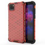 For Huawei Y5p Shockproof Honeycomb PC + TPU Protective Case(Red)