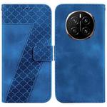 For Honor Magic7 Seven-shaped Embossed Leather Phone Case(Blue)