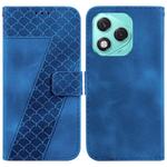 For Honor 400 Lite Seven-shaped Embossed Leather Phone Case(Blue)