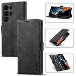 For Samsung Galaxy S24 Ultra 5G LC.IMEEKE Strong Magnetism Microfiber Leather Phone Case(Black)