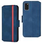 For Samsung Galaxy A41 Retro Frosted Oil Side Horizontal Flip Case with Holder & Card Slots(Blue)
