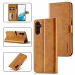 For Samsung Galaxy S23 FE 5G LC.IMEEKE Calf Texture Leather Phone Case(Brown)