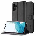 For Samsung Galaxy A05S LC.IMEEKE Calf Texture Leather Phone Case(Black)