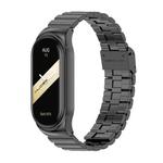 For Xiaomi Mi Band 8 Mijobs CS Case Bamboo Buckle Metal Watch Band(Black)