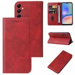 For Samsung Galaxy A05s Magnetic Closure Leather Phone Case(Red)