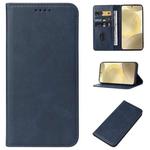 For Samsung Galaxy S24 5G Magnetic Closure Leather Phone Case(Blue)