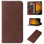 For Samsung Galaxy Xcover7 Magnetic Closure Leather Phone Case(Brown)