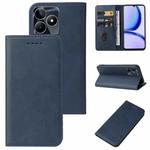 For Realme C53 Magnetic Closure Leather Phone Case(Blue)