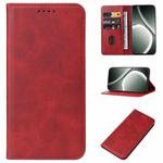 For Realme GT Neo6 SE Magnetic Closure Leather Phone Case(Red)