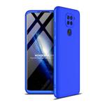 For Xiaomi Redmi Note 9 4G International Version / Redmi 10X 4G GKK Three Stage Splicing Full Coverage PC Protective Case(Blue)