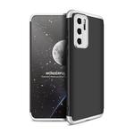 For Huawei P40 GKK Three Stage Splicing Full Coverage PC Protective Case(Black Silver)