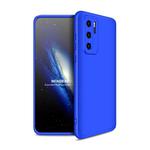 For Huawei P40 GKK Three Stage Splicing Full Coverage PC Protective Case(Blue)