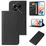For OPPO A2 Pro Magnetic Closure Leather Phone Case(Black)