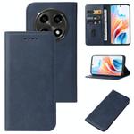 For OPPO A2 Pro Magnetic Closure Leather Phone Case(Blue)