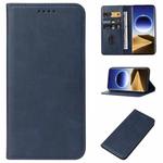 For OPPO Find X7 Magnetic Closure Leather Phone Case(Blue)