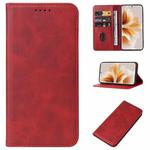 For OPPO Reno11 China Magnetic Closure Leather Phone Case(Red)