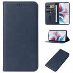 For OPPO Reno11 F Magnetic Closure Leather Phone Case(Blue)