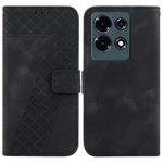 For Infinix Note 30 7-shaped Embossed Leather Phone Case(Black)