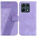 For Infinix Note 30 Pro 7-shaped Embossed Leather Phone Case(Purple)