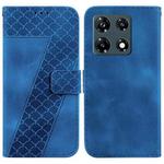 For Infinix Note 30 Pro 7-shaped Embossed Leather Phone Case(Blue)
