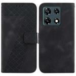 For Infinix Note 30 Pro 7-shaped Embossed Leather Phone Case(Black)