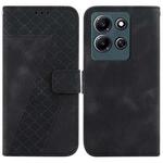 For Infinix Note 30i 7-shaped Embossed Leather Phone Case(Black)