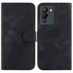 For Infinix Note 12 G96/X670 7-shaped Embossed Leather Phone Case(Black)