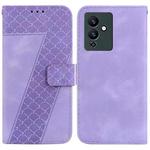 For Infinix Note 12 Pro 5G/Note 12 5G 7-shaped Embossed Leather Phone Case(Purple)
