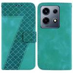 For Infinix Note 30 VIP 7-shaped Embossed Leather Phone Case(Green)