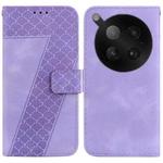 For Infinix Zero 40 4G / 5G Seven-shaped Embossed Leather Phone Case(Purple)