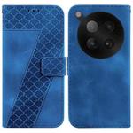 For Infinix Zero 40 4G / 5G Seven-shaped Embossed Leather Phone Case(Blue)