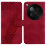 For Infinix Zero 40 4G / 5G Seven-shaped Embossed Leather Phone Case(Red)