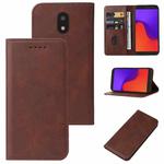 For BLU View 2 B130DL Magnetic Closure Leather Phone Case(Brown)
