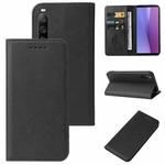 For Sony Xperia 10 V Magnetic Closure Leather Phone Case(Black)