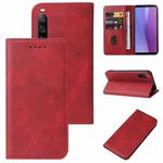 For Sony Xperia 10 V Magnetic Closure Leather Phone Case(Red)