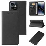 For Ulefone Note 16 Pro Magnetic Closure Leather Phone Case(Black)