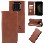 For Ulefone Armor 22 Magnetic Closure Leather Phone Case(Brown)