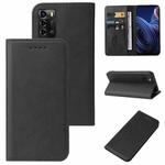 For ZTE Blade A72 4G / V40 Vita Magnetic Closure Leather Phone Case(Black)