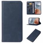 For ZTE Blade A73 4G Magnetic Closure Leather Phone Case(Blue)