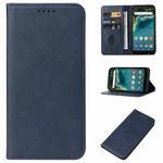 For ZTE Avid 589 / Z5158 Magnetic Closure Leather Phone Case(Blue)