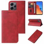 For Xiaomi Redmi 12 4G Magnetic Closure Leather Phone Case(Red)