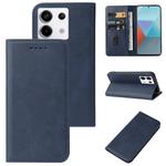 For Xiaomi Redmi Note 13 Pro 5G Magnetic Closure Leather Phone Case(Blue)