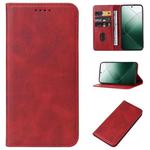 For Xiaomi 14 Magnetic Closure Leather Phone Case(Red)